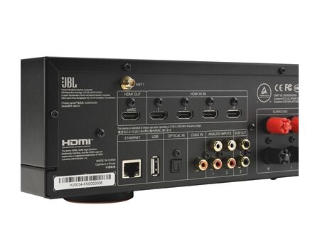 JBL MA510 AV Receiver & Verstärker weiß Rückseite L