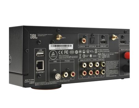 JBL MA710 AV Receiver & Verstärker weiß Rückseite L