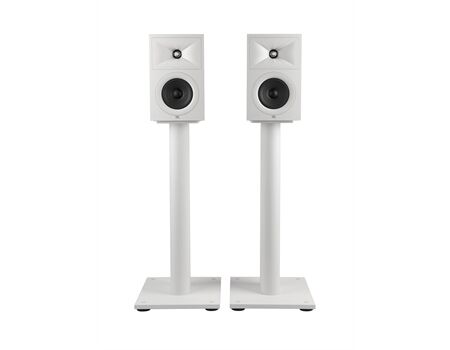 JBL STAGE 250B /Paar Passive Kompaktlautsprecher weiß auf Stands