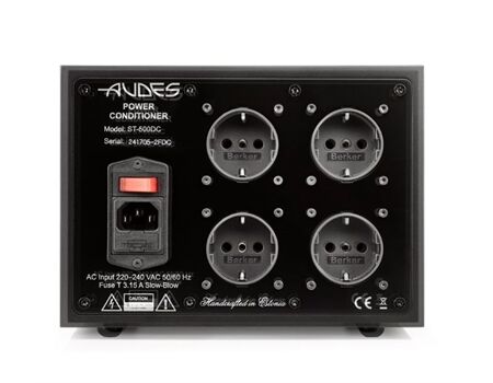 Audes ST-500 DC Schwarz Stromfilter Rückseite