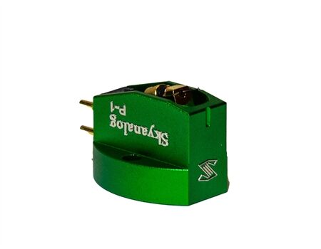 SkyAnalog P-1G MC Tonabnehmer Grün Schrägsicht