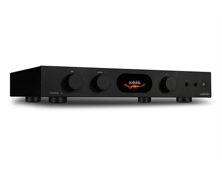 Audiolab 7000A aluminium schwarz Seitenansicht