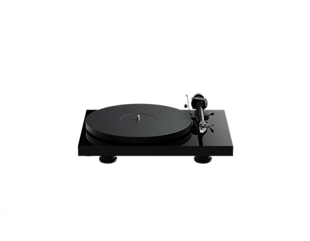 Pro-Ject Debut Evo 2 Schwarz Hochglanz Frontansicht Bild