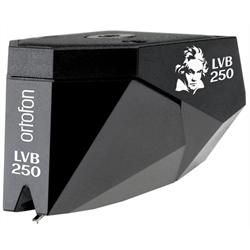 Ortofon 2M Black LVB 250 Schwarz Tonabnehmer & Nadel Vorderseite