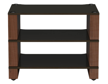 Blok Stax 2G Rack 3 Esche / Walnuss Hifi Rack Vorderseite