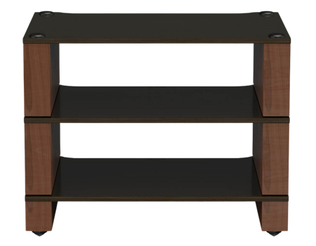 Blok Stax 2G Rack 3 Esche / Walnuss Hifi Rack Vorderseite