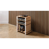 Blok Stax 2G Rack 4 Esche Natur Hifi Rack Lifestylebild