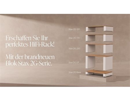 Blok Stax 2G 220 Esche Natur Hifi Rack Anleitung