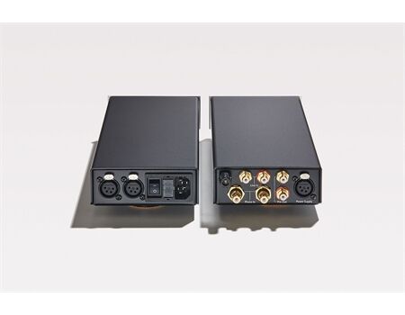 Lehmannaudio Phonolith silber MM/MC Vorverstärker Rückseite