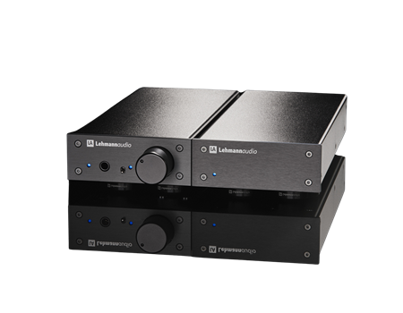 Lehmannaudio Phonolith Schwarz MM/MC Vorverstärker Seitenansicht