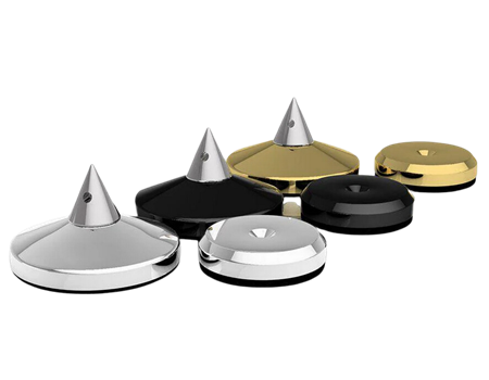 Audio Selection Spike & Disc klein 4er Set silber