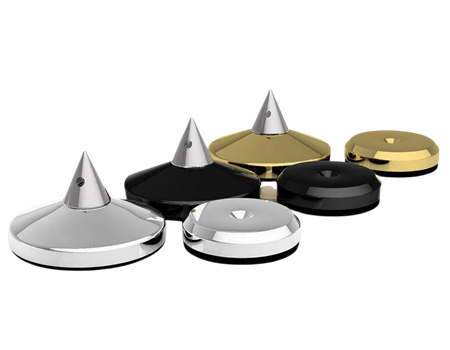 Audio Selection Spike & Disc klein 4er Set silber