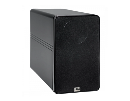 Elac BS 312.2 Elegant /Stück Passive Kompaktlautsprecher Schwarz Hochglanz Seitenansicht + Abdeckung