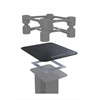 IsoAcoustics Aperta Platter Unterplatte Beispiel Schwarz