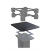 IsoAcoustics Aperta Platter Unterplatte Beispiel Schwarz