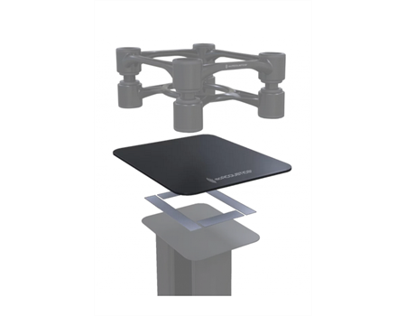 IsoAcoustics Aperta Platter Unterplatte Beispiel Schwarz