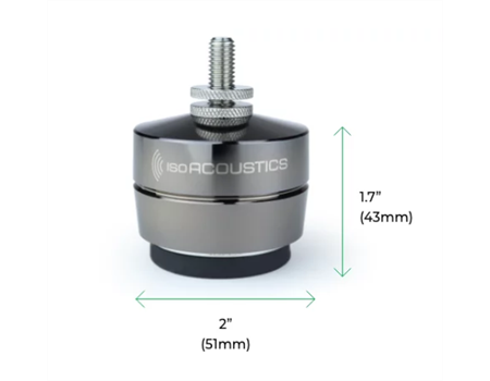 IsoAcoustics Gaia 2 Isolatoren 4er Set Maße