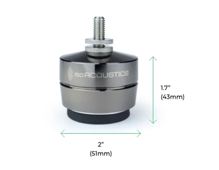 IsoAcoustics Gaia 2 Isolatoren 4er Set Maße
