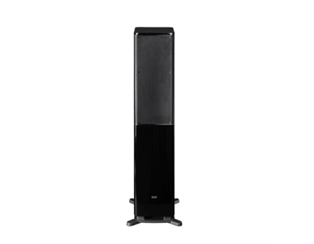 ELAC SOLANO FS 287.2 Schwarz Hochglanz Passive Standlautsprecher Vorderseite + Abdeckung