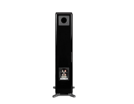 ELAC SOLANO FS 287.2 Schwarz Hochglanz Passive Standlautsprecher Rückseite