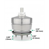 IsoAcoustics Gaia 1 Carpet Disc edelstahl
