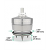 IsoAcoustics Gaia 1 Carpet Disc edelstahl