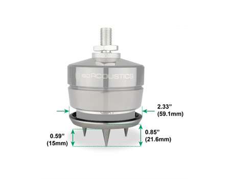 IsoAcoustics Gaia 1 Carpet Disc edelstahl