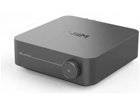 WiiM Amp Pro Steamer space grey Seietnansicht