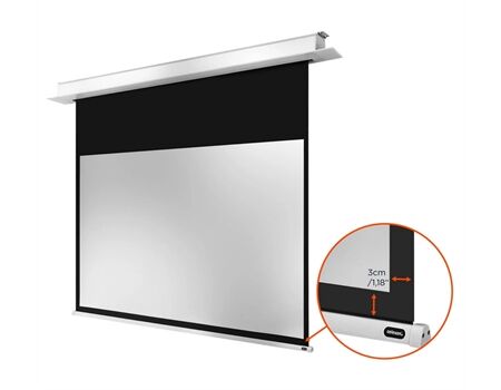 Celexon motorisierte Deckeneinbauleinwand Motor Professional Plus weiß Maße 3