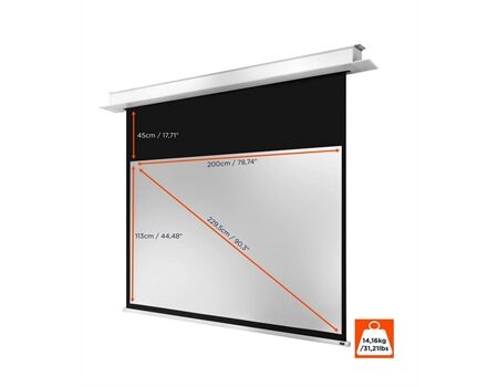 Celexon motorisierte Deckeneinbauleinwand Motor Professional Plus weiß Maße
