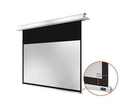 Celexon motorisierte Deckeneinbauleinwand Motor Professional Plus weiß Maße 3
