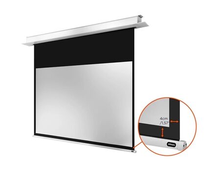 Celexon motorisierte Deckeneinbauleinwand Motor Professional Plus weiß Maße 3