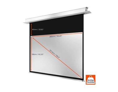 Celexon motorisierte Deckeneinbauleinwand Motor Professional Plus weiß Maße
