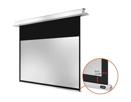 Celexon motorisierte Deckeneinbauleinwand Motor Professional Plus weiß Maße 3