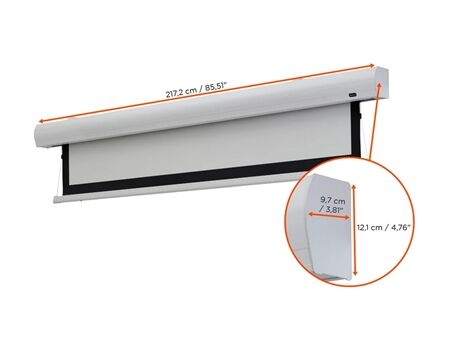 celexon Leinwand HomeCinema Tension - MWHT schwarz/weiß Maße 2