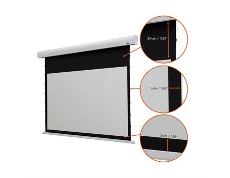 celexon Leinwand HomeCinema Tension - MWHT schwarz/weiß Maße 3
