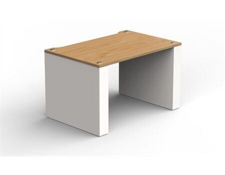 Blok Stax 2G LP Esche Natur/Weiß Seidenmatt Hi-Fi Racks Seite