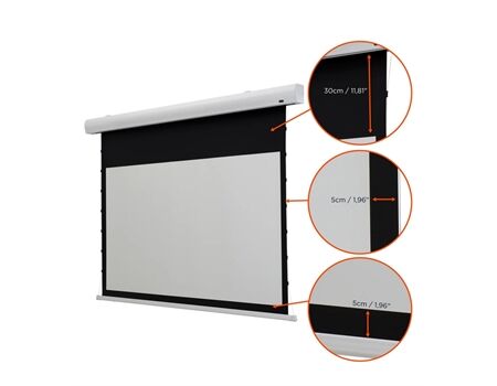 celexon Leinwand HomeCinema Tension - MWHT schwarz/weiß Maße 3