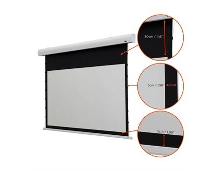celexon Leinwand HomeCinema Tension - MWHT schwarz/weiß Maße 3