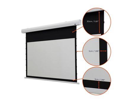 celexon Leinwand HomeCinema Tension - MWHT schwarz/weiß Maße 3