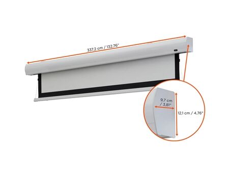 celexon Leinwand HomeCinema Tension - MWHT schwarz/weiß Maße 2