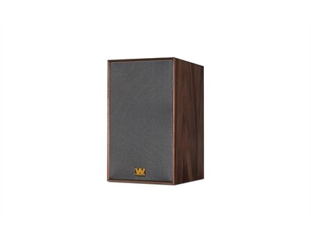 Wharfedale Aston (inkl. Stands) Passive Kompaktlautsprecher Walnuss Seite + Abdeckung