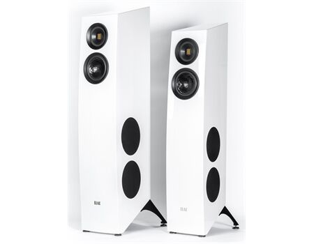 ELAC CONCENTRO S 507.2 /Stück Passive Standlautsprecher Schwarz Hochglanz Paar Seitenansicht