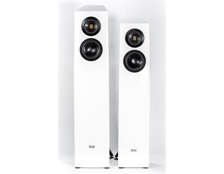 ELAC CONCENTRO S 507.2 /Stück Passive Standlautsprecher Schwarz Hochglanz Paar Vorderansicht