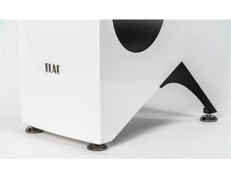 ELAC Concentro S 509.2 Passive Standlautsprecher weiß Seitenansicht ELAC LOGO