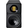 Elac BS 312.2 Elegant /Stück Passive Kompaktlautsprecher Schwarz Hochglanz Vorderseite