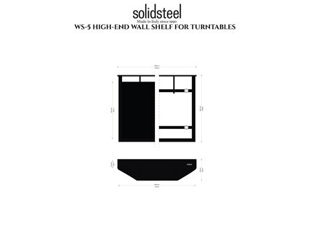 Solidsteel WS-5 Wandregal für Plattenspieler