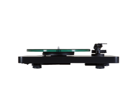 NAD C558 graphit Plattenspieler Seitenansicht