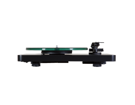 NAD C558 graphit Plattenspieler Seitenansicht