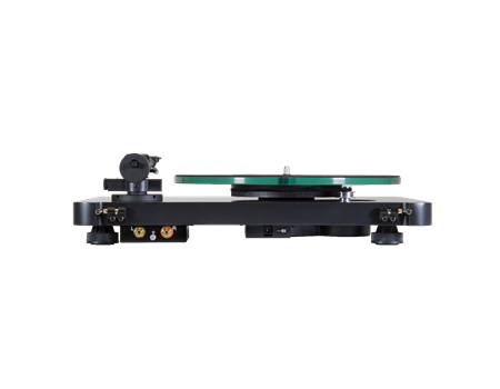 NAD C558 graphit Plattenspieler Seitenansicht